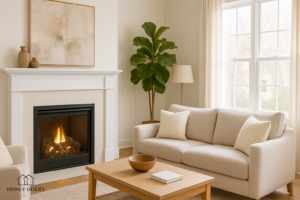 fireplace focal point